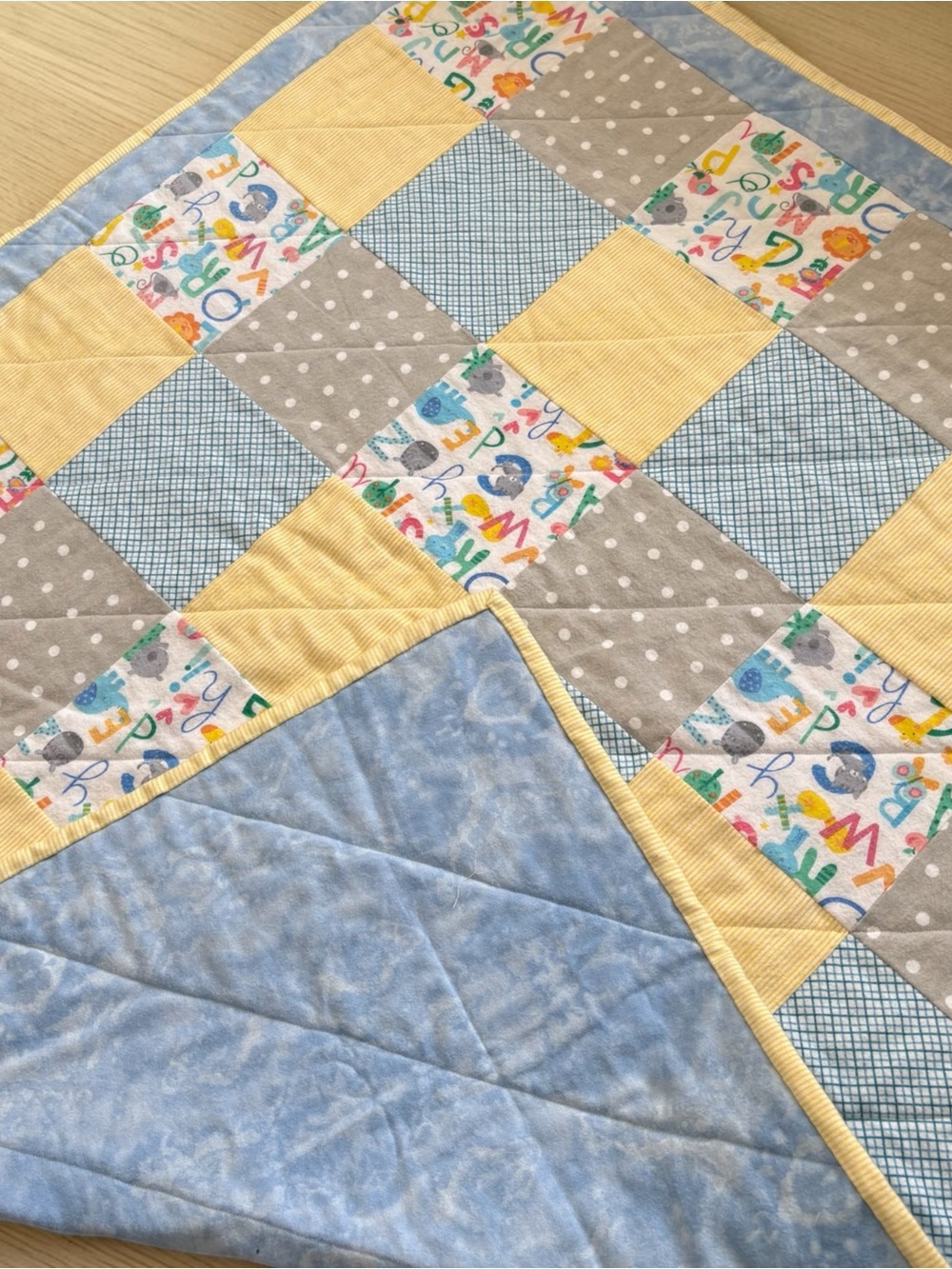 Patchwork Baby Quilt - Picture 3 of 4